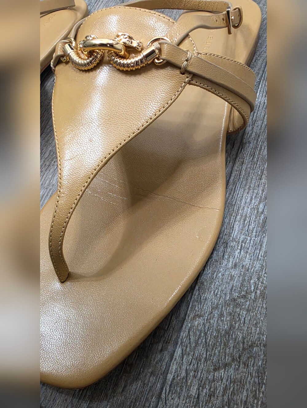 Tory Burch Jessa Embellished Leather Slingback Sandals-Size 9 - Picture 9 of 11